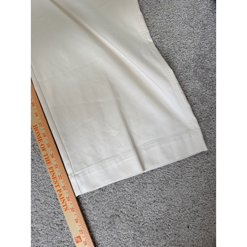 Chicos Flex Waist High Rise Wide Leg Pants Cream Alabaster Size 3.5 US 18 NWT - Picture 5 of 7